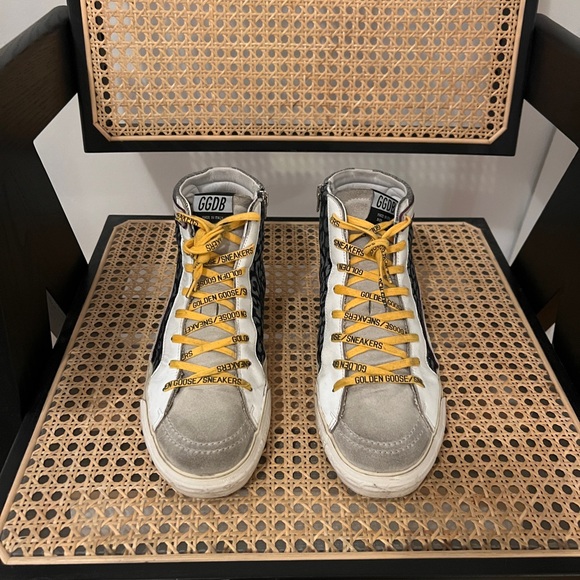 Golden Goose LAB Limited Edition Slide sneakers in denim & suede - Picture 2 of 9